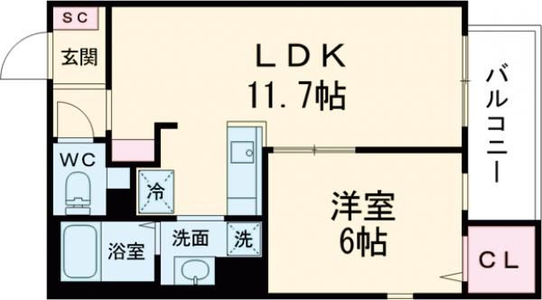 ヴィラクレール西馬込の間取り写真
