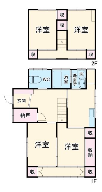 大平町出口一戸建の間取り写真