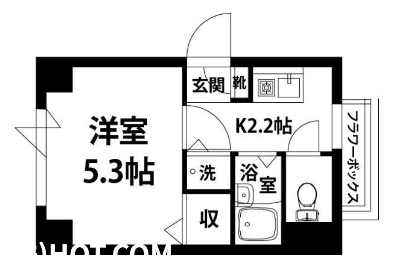 地下鉄空港線 大濠公園駅 徒歩6分 5階建 築37年の間取り写真