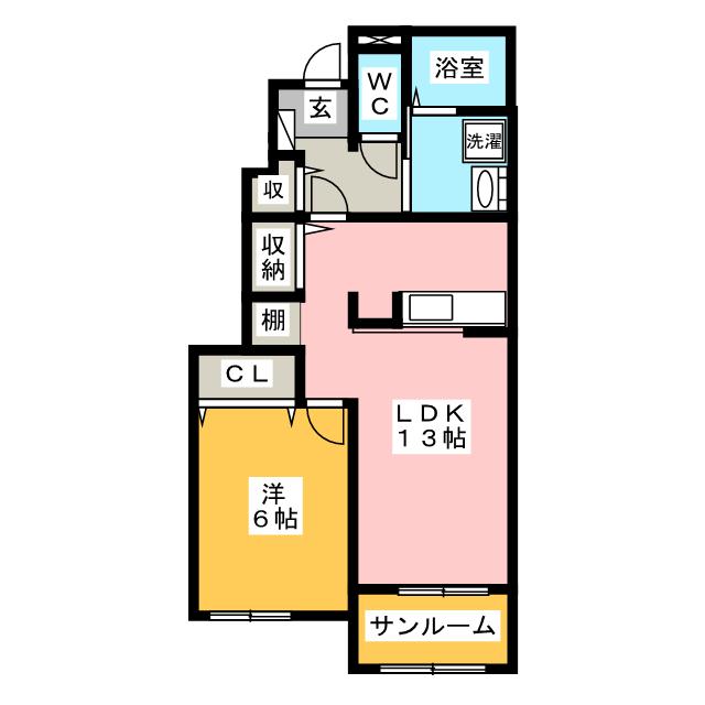 フランヴェールIIの間取り写真