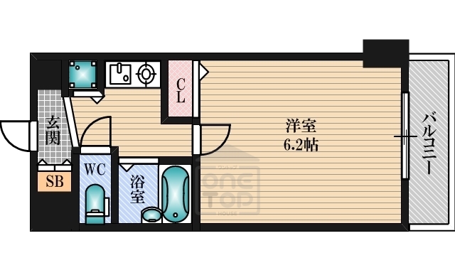 地下鉄御堂筋線 江坂駅 徒歩5分 8階建 築25年の間取り写真