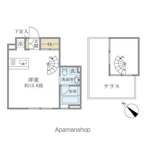 アプリーレ赤坂の間取り写真