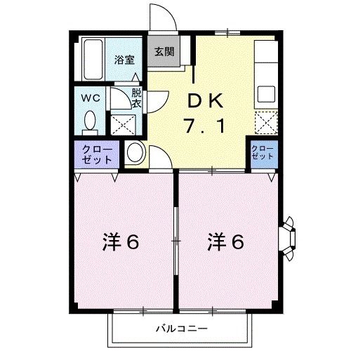 グリーンパークIの間取り写真