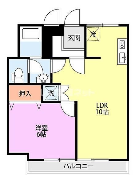 網川原県庁前マンションの間取り写真