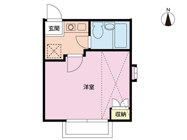 ＪＲ武蔵野線 新松戸駅 徒歩11分 2階建 築38年の間取り写真