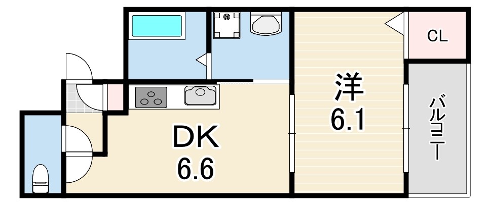 レクエルド東園田の間取り写真