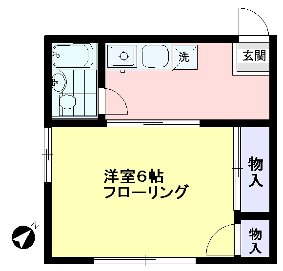 クランツ牛込Iの間取り写真