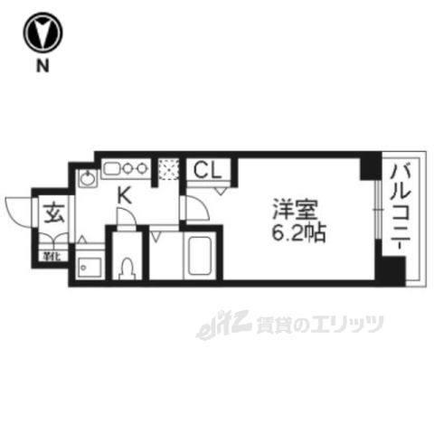 スワンズ京都七条リベルタの間取り写真