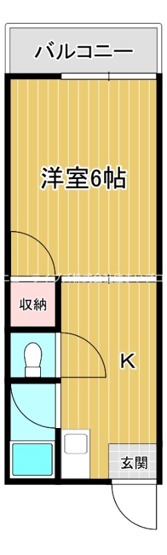 京阪本線 萱島駅 徒歩5分 3階建 築44年の間取り写真