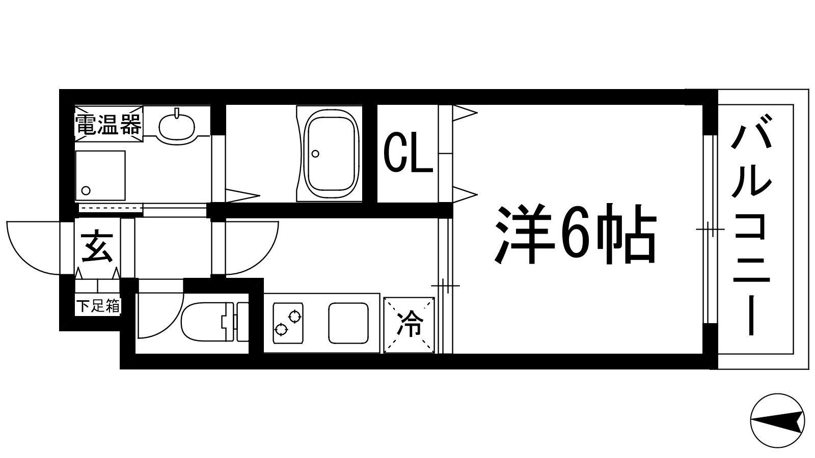 A.Graish宝塚 エーグレイッシュタカラヅカの間取り写真
