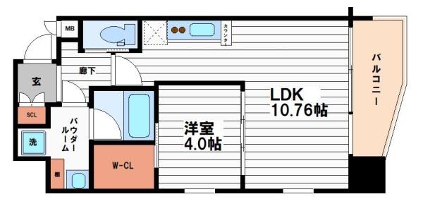 プレジオ松屋町の間取り写真