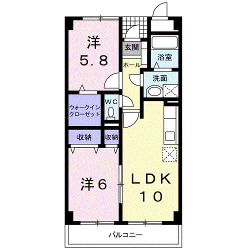 双藤マンションの間取り