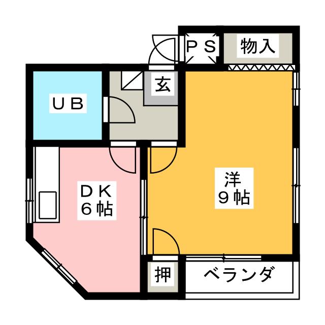 サンハイツ鶴羽の間取り