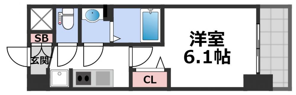 スプランディッド天王寺DUEの間取り