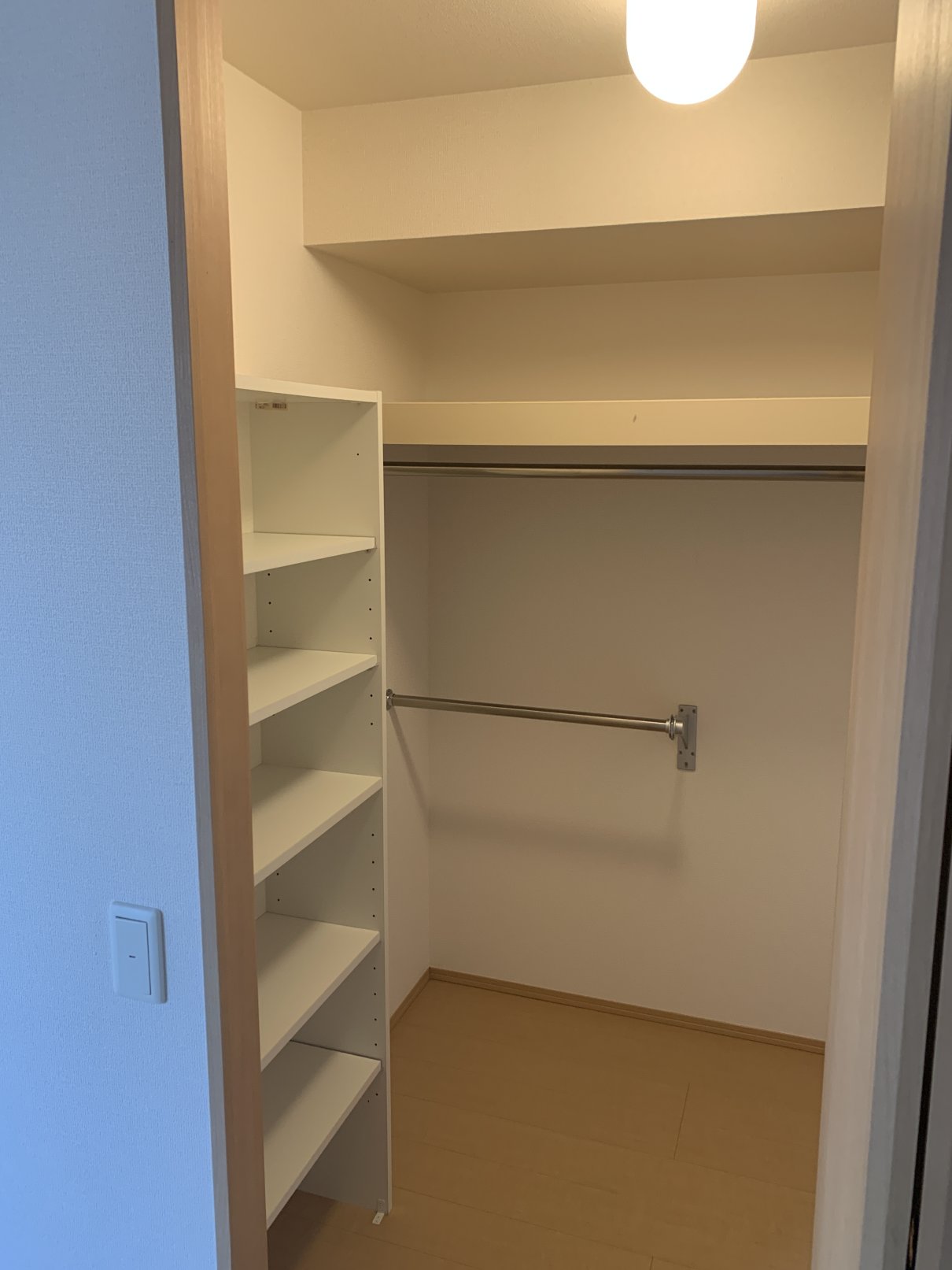 収納　ウォークインクローゼット付で収納たっぷり