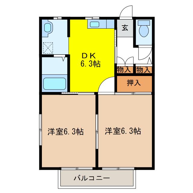 フジハイツの間取り