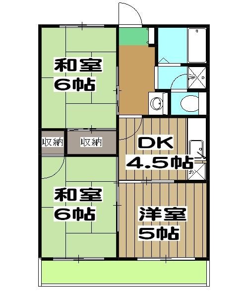 京都市西京区大原野北春日町のアパートの間取り