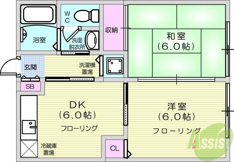 STハイツ遠見塚の間取り