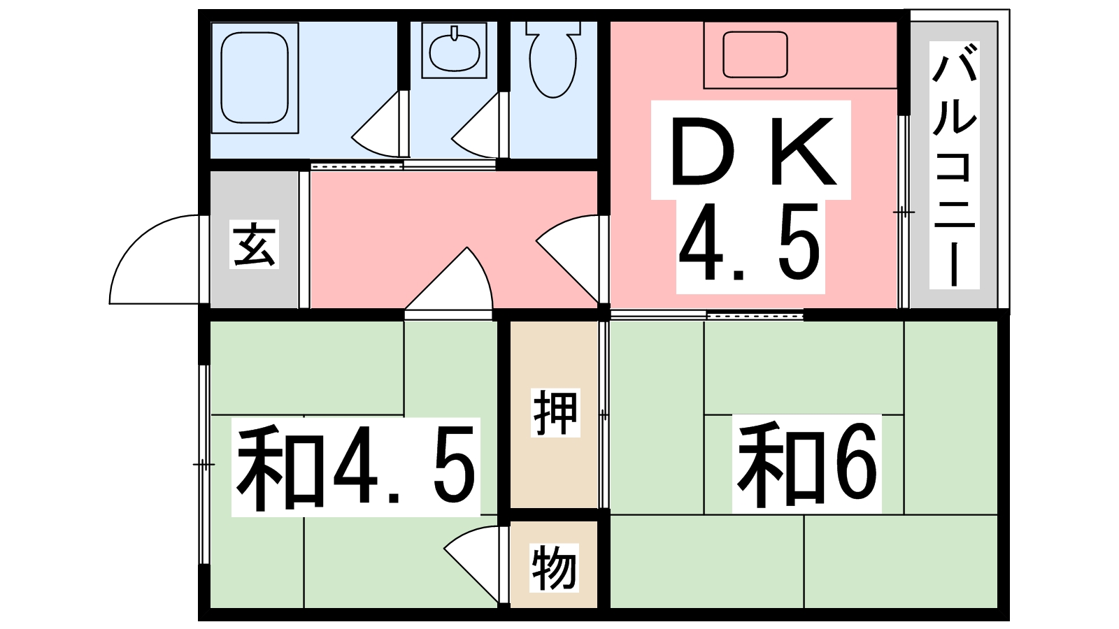 寿ハイツの間取り