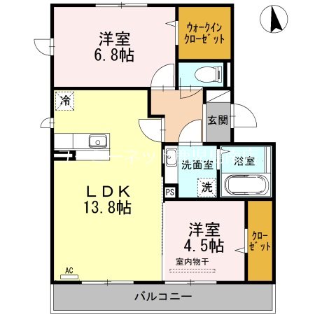 【ロヴァージュの間取り】