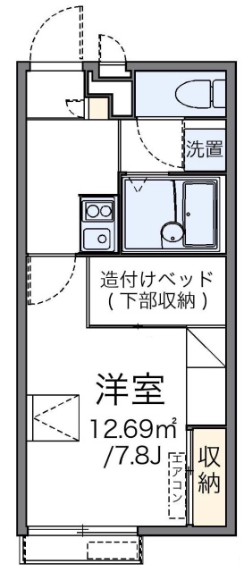 神戸市垂水区北舞子のアパートの間取り