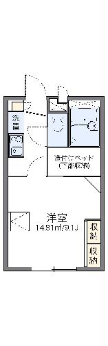 レオパレス落合の間取り