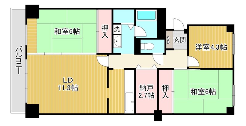 グランドメゾン守山の間取り