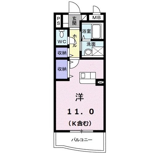 新居浜市徳常町のマンションの間取り