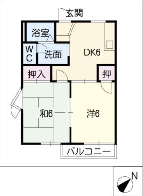 ボヌール一陽の間取り