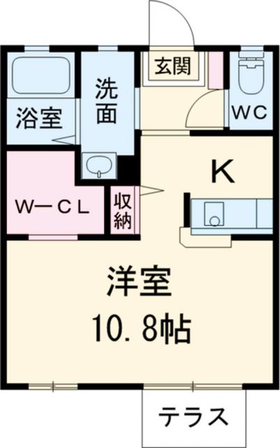 さいたま市桜区田島のアパートの間取り