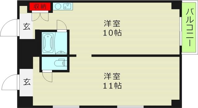 プレジデント横田の間取り