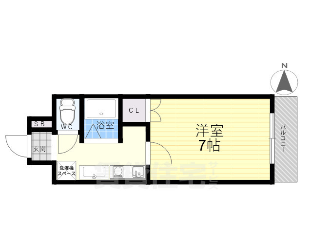 東大阪市川俣のマンションの間取り