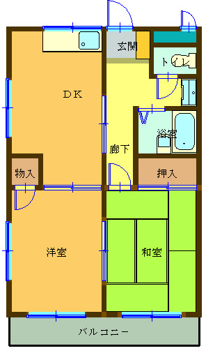 メゾン鍵山の間取り