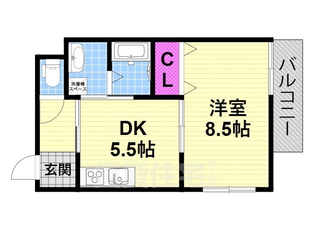 タイセイパレス寝屋川公園の間取り