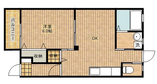 畑ヶ谷アパートIの間取り