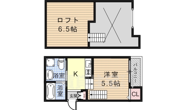 フォンテーヌ武庫川の間取り