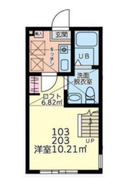 厚木市南町のアパートの間取り