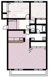 エスティ三番舘３号館の間取り