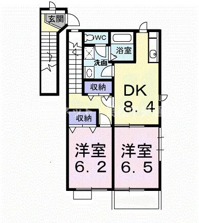 シャン・ド・フルール　Ｍ・Ｙの間取り