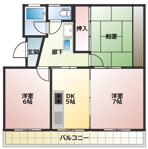 コーポ中丸IIの間取り