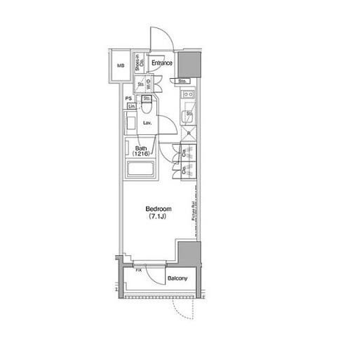 港区六本木のマンションの間取り