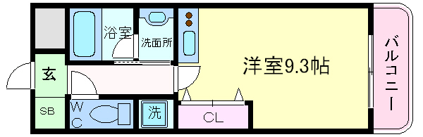 サンロワール江坂の間取り