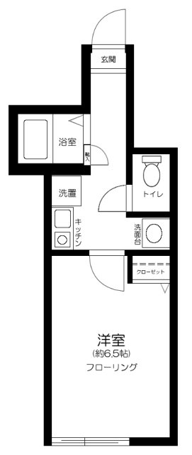 大田区下丸子のアパートの間取り