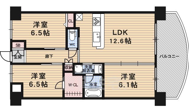 サンモール2の間取り