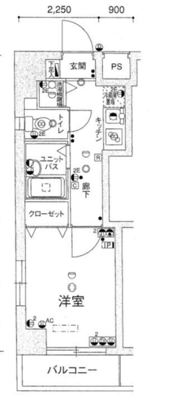 【千代田区岩本町のマンションの間取り】