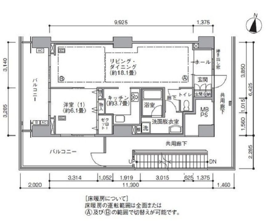 東雲キャナルコートＣＯＤＡＮ１６号棟の間取り