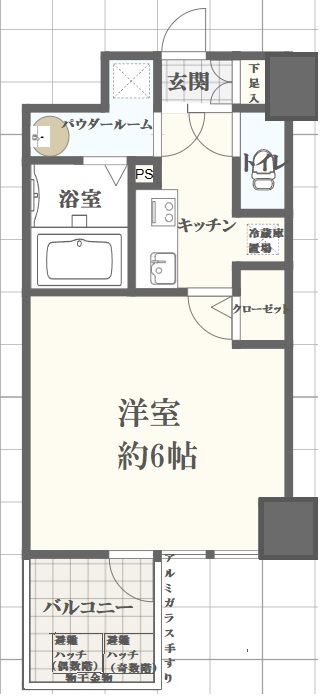 エスリード神戸三宮ヒルズの間取り