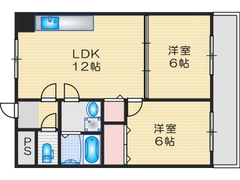 第2大和コーポの間取り