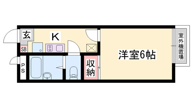 レオパレス神屋Iの間取り