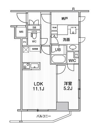 シーズンフラッツ新高円寺の間取り